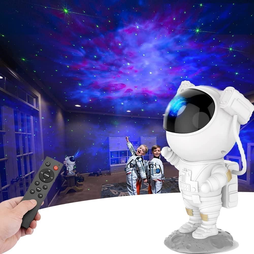 Astronaut Galaxy Projector – 360° Magnetic Head Rotation with Remote Control