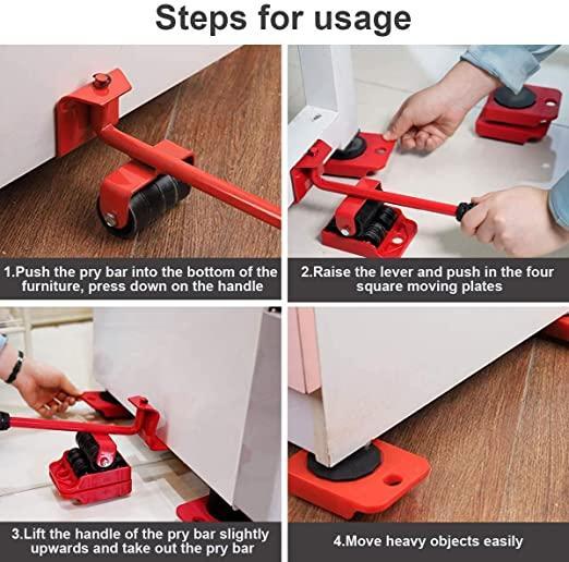 Furniture Lifter Mover Tool Set – Heavy Duty Shifting Made Easy!