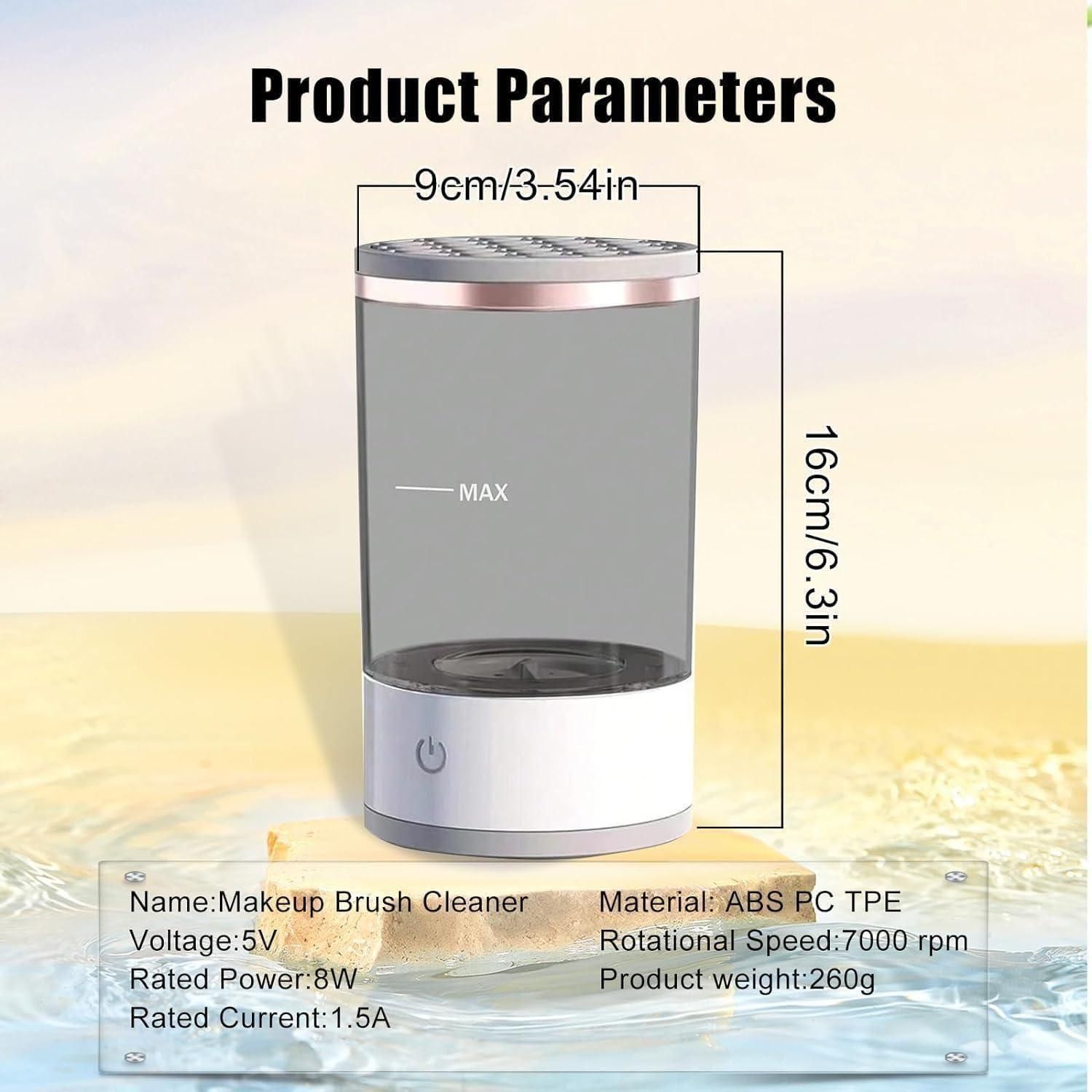 Make Up Brush Cleaner – Electric, USB Rechargeable, Automatic Cosmetic Cleaning Device( BUY 1 GET 1 FREE)