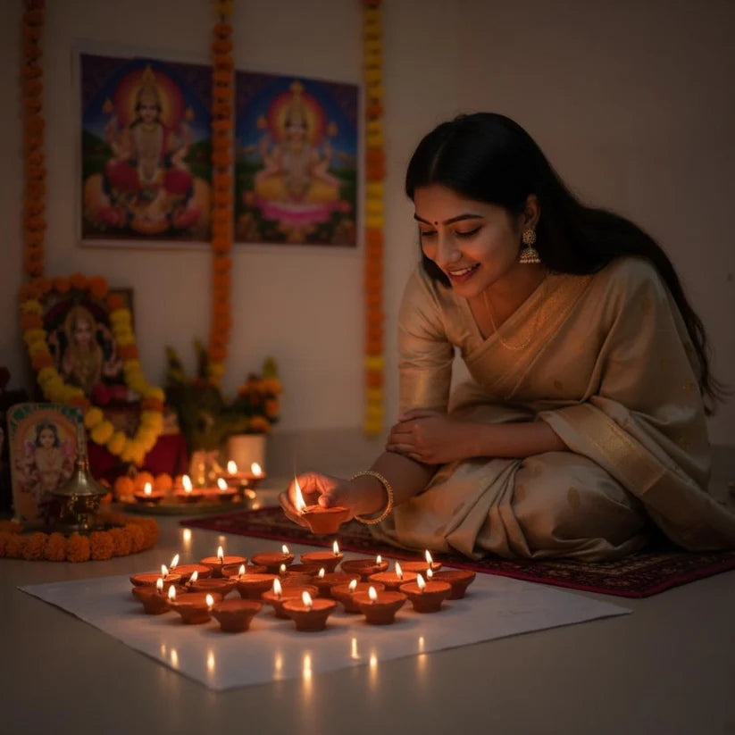 LED Light Water Sensor Diyas (Pack of 18)