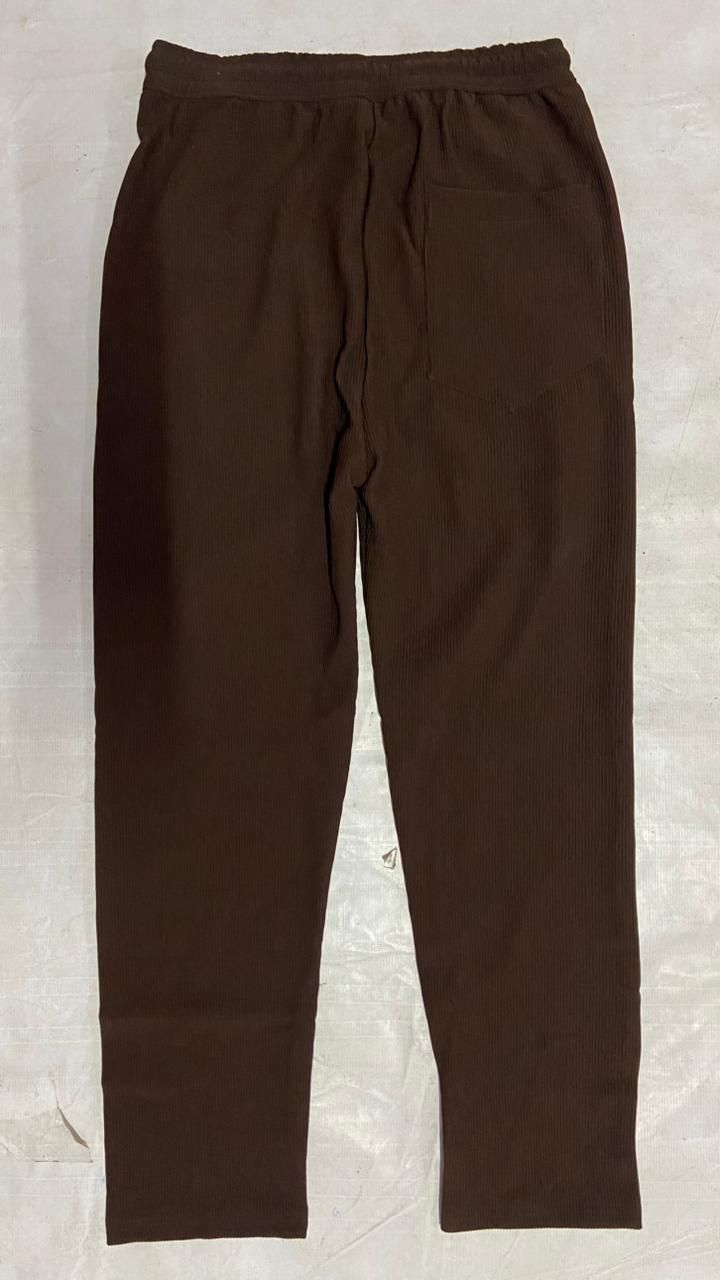 Men's Brown Loose Fit Corduroy Cargo Style Trouser