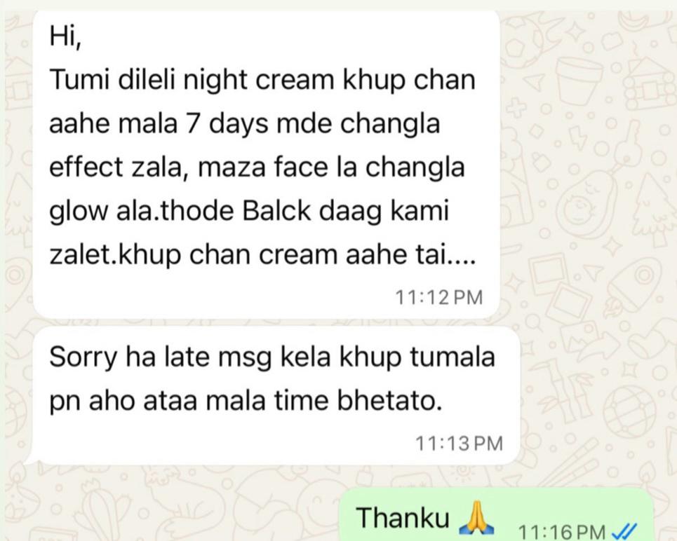 Geetanjali Advanced Glow Night Cream - 15 Days Glow Formula | For Men & Women | All Skin Types - (Prepaid Only)