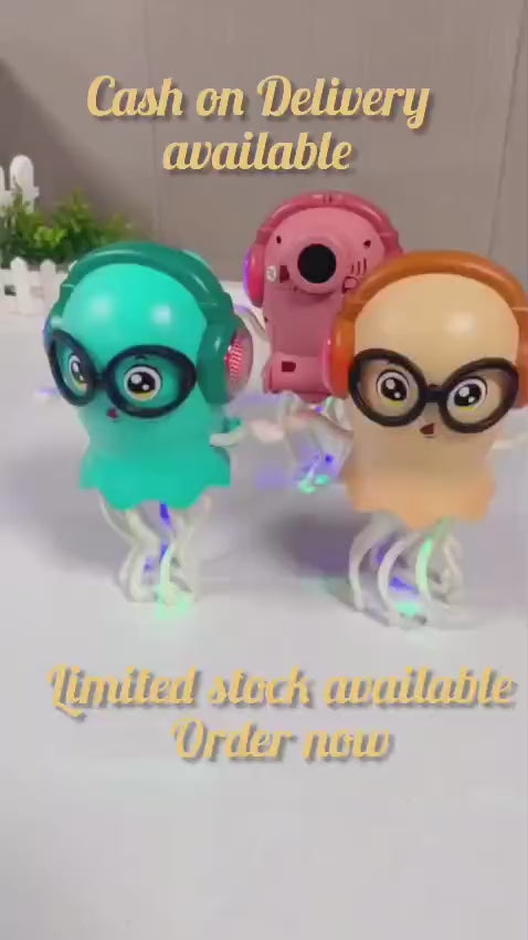 Jelly Fish Dance LED Dancing Jellyfish Sensory Lamp Toy

